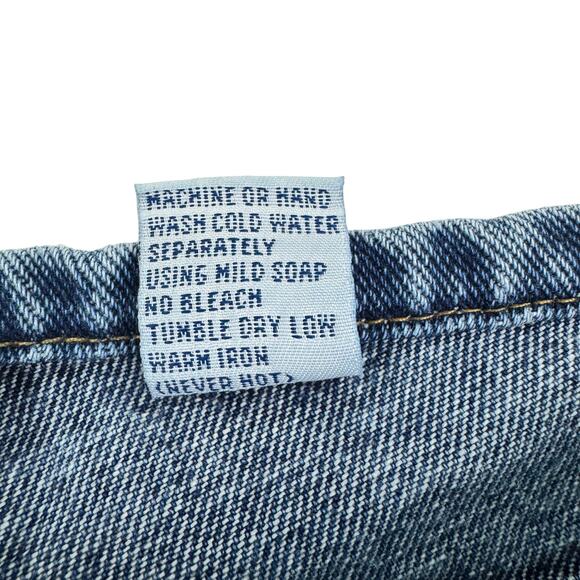 Carolina Blues Vintage Y2K Festival Concert Button Denim Shorts Women's Size 6 - Picture 4 of 4